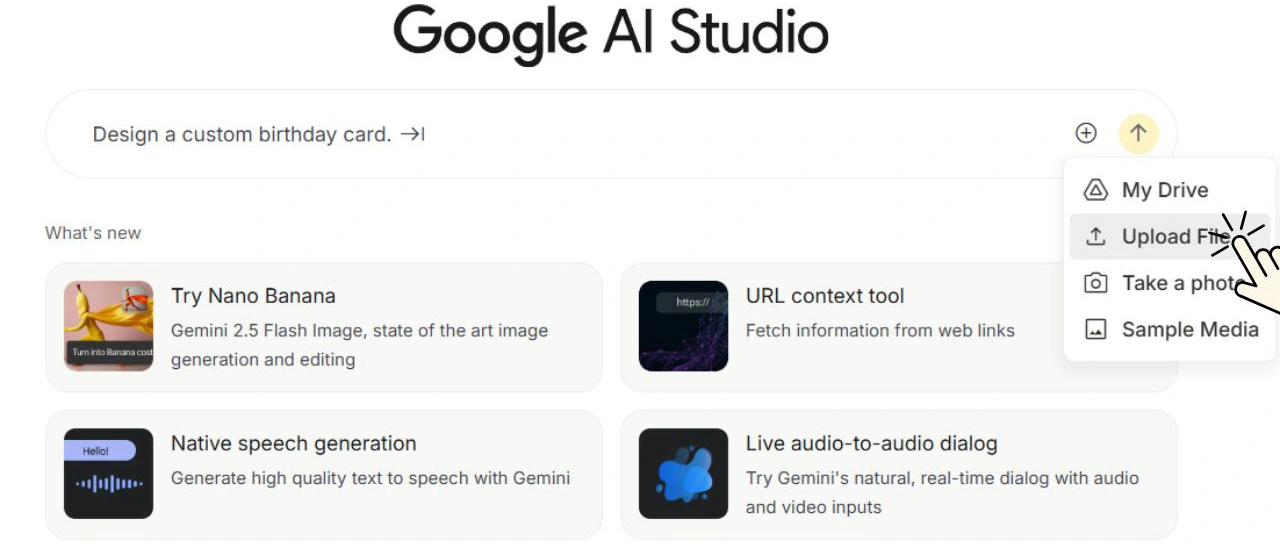 Step-by-step process of uploading images to Nano Banana
