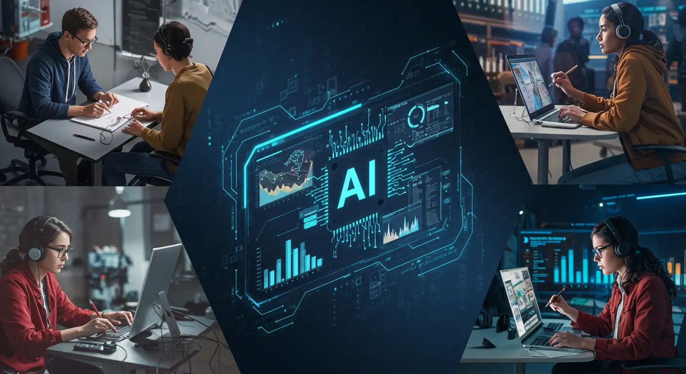 AI tools introduction showing various AI applications for students and creators