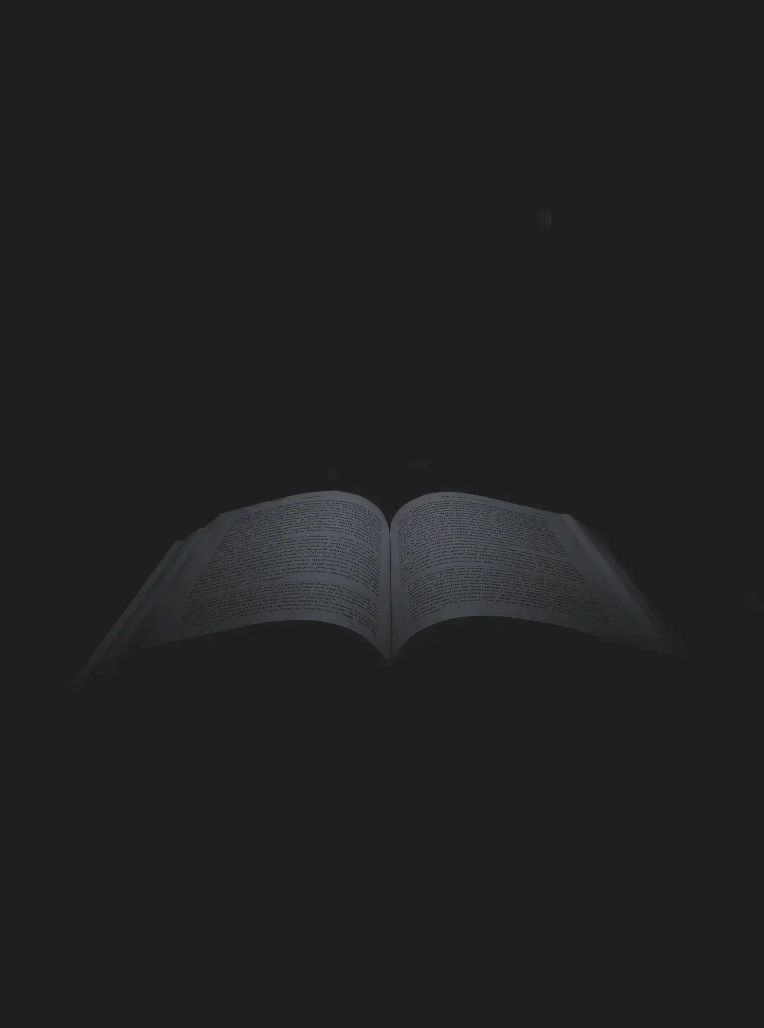 An open book with glowing pages, symbolizing a magical narrative