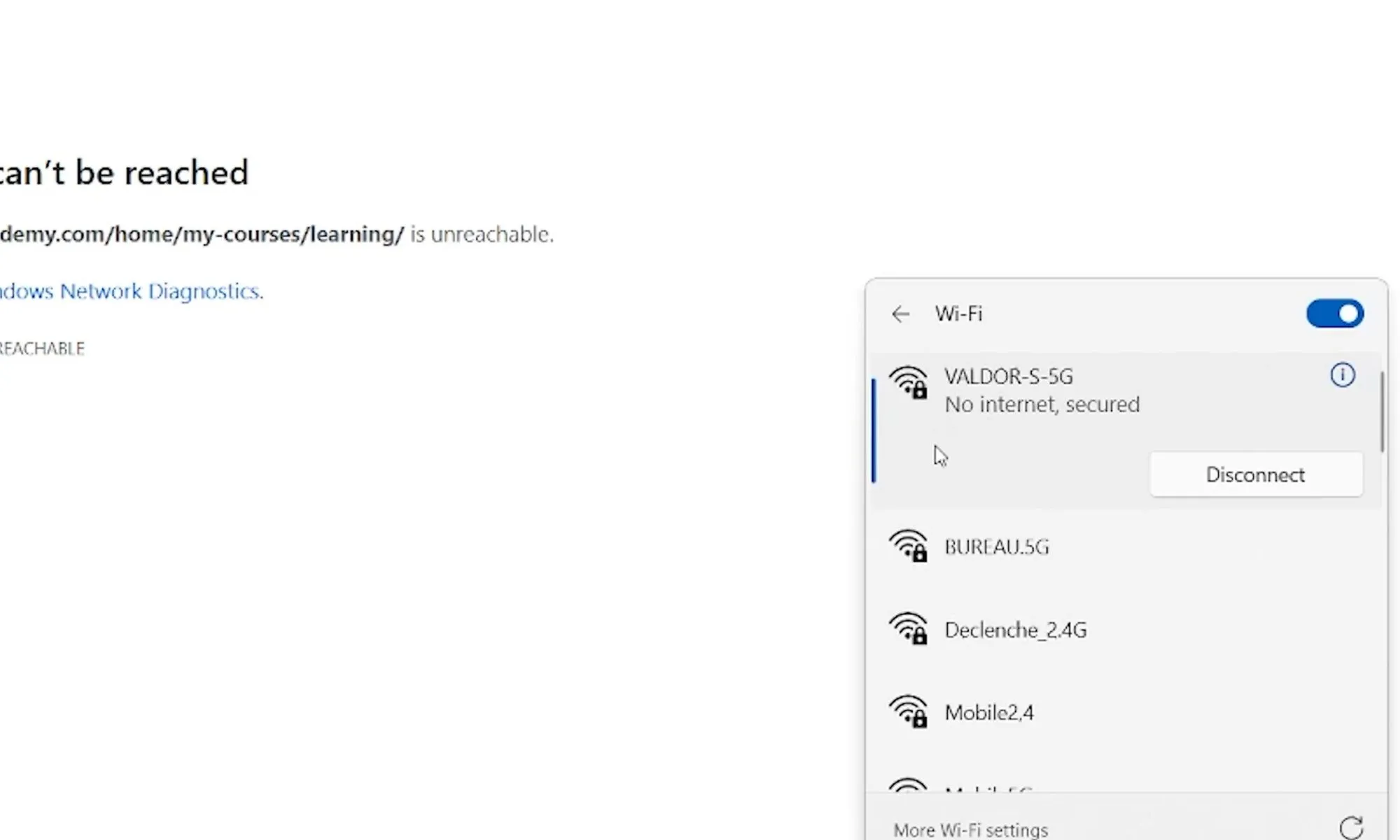 Wi-Fi icon with red X